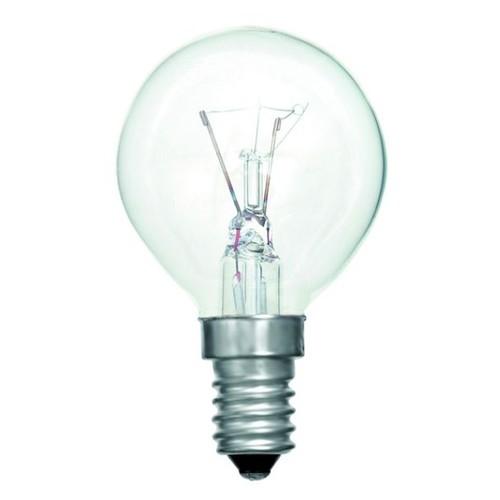 G45 Round Oven Lamp 300 Degree SES Clear 40W 2700K Warm White