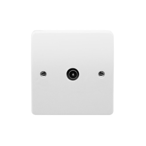 MK Logic Plus TV Socket 1 gang single TV outlet (Female) White