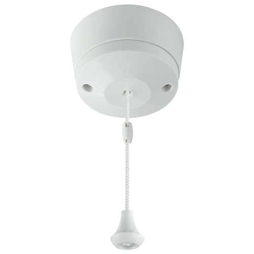 Pull Switch 1 gang 2 way White