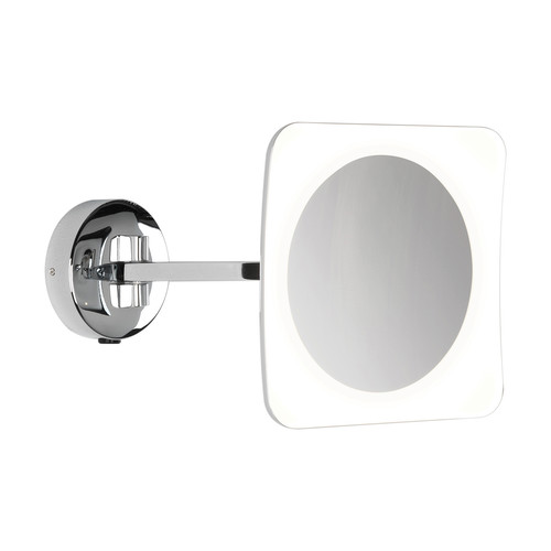 Mascali Square LED Mirror Light 240V Polsihed Chrome 6.1W