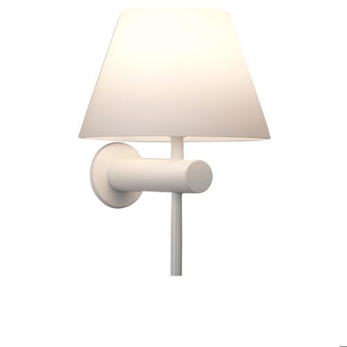 Roma Unswitched Wall Light 240V Matt White 40W