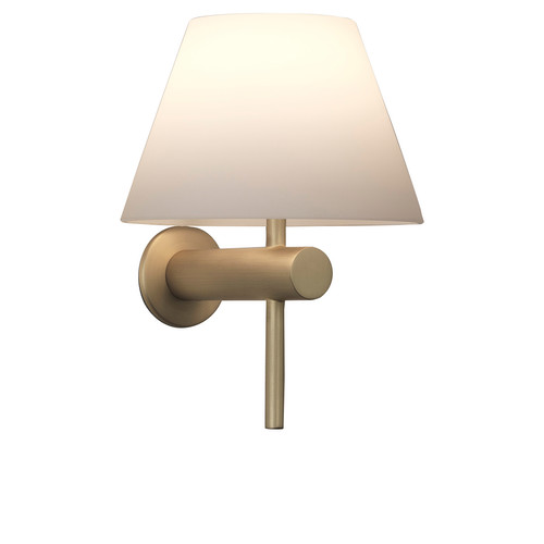 Roma Unswitched Wall Light 240V Matt Gold 40W