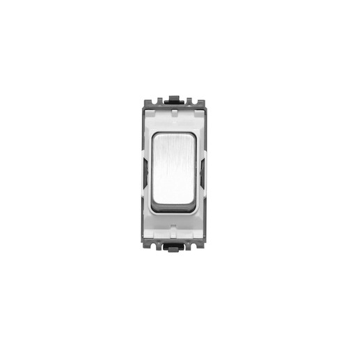 Grid Rocker Module 20A 1 gang rocker SP White