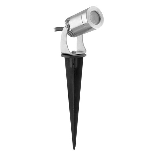 RGBW Garden Spike Spotlight 3000K 12V 5W RGB + 3000K Warm White Stainless Steel
