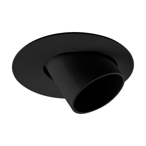 Invisible Round Adjustable Snoot Fire-Rated Downlight GU10 240V 50W Black