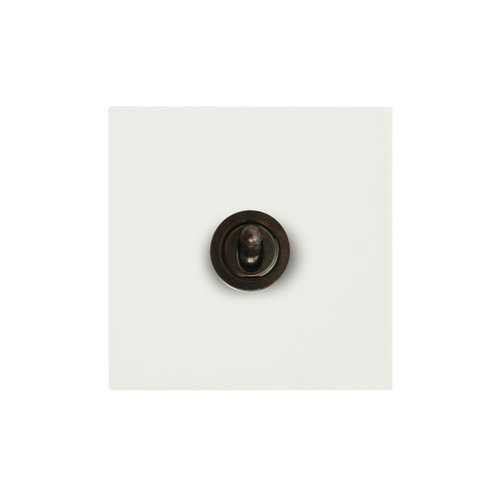 Horizon Square Dolly Switch 1 gang 20 amp 2 way Primed White