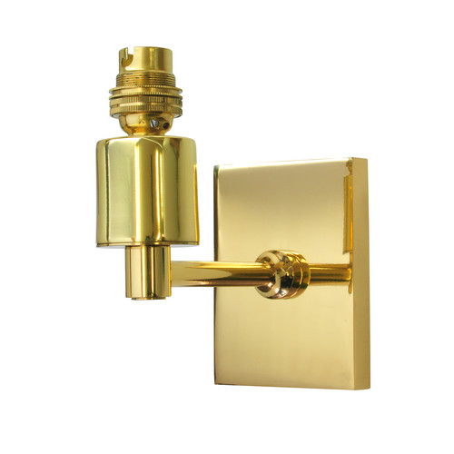 Baldwin Single Arm Fixed Wall Light 240V 60W Brass