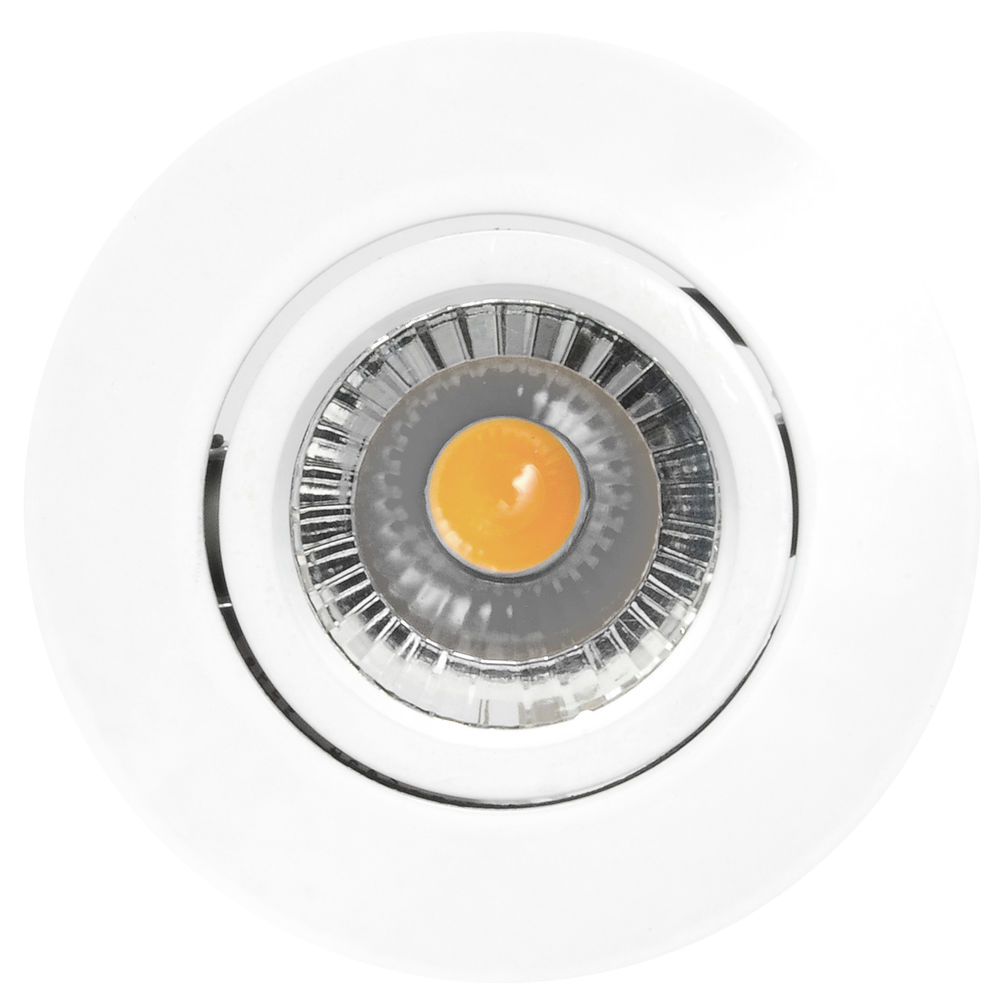 Blaze Fire Rated Adjustable LED Downlight Warm White (2700K) 7W (=75W) White — view 5