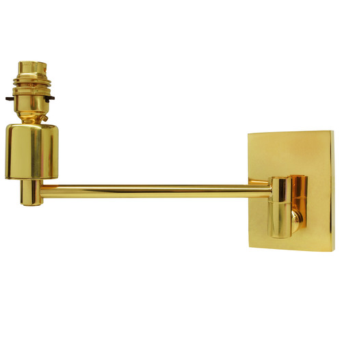 Baldwin Single Arm Adjustable Wall Light 240V 60W Brass