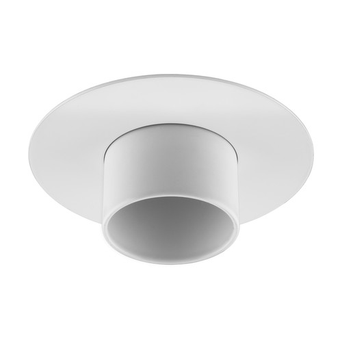 Invisible Round Fixed Snoot Fire-Rated Downlight GU10 240V 50W RAL 9010 Pure White