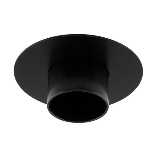 Invisible Round Fixed Snoot Fire-Rated Downlight GU10 240V 50W Black