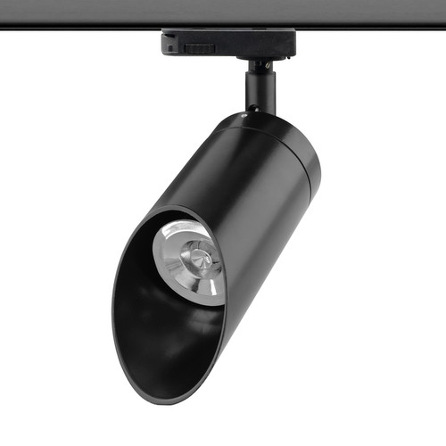 Tube Track Light GU10 45° Three Circuit 240V 35W Black