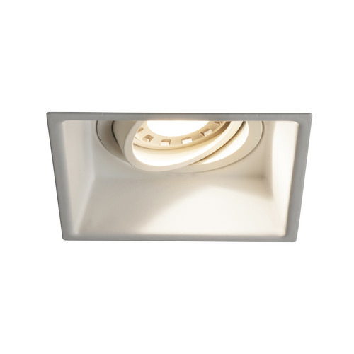 Minima Adjustable Square Downlight GU10 240V 50W White