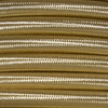 Braided Cloth 3 Core Round Flex Cable 0.75mm² New Gold