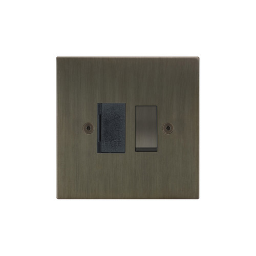 Horizon Square Fuse Spur 1 gang 13 amp switched Jordan Bronze
