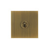Horizon Square Dolly Switch 1 gang 20 amp 2 way Antique Brass