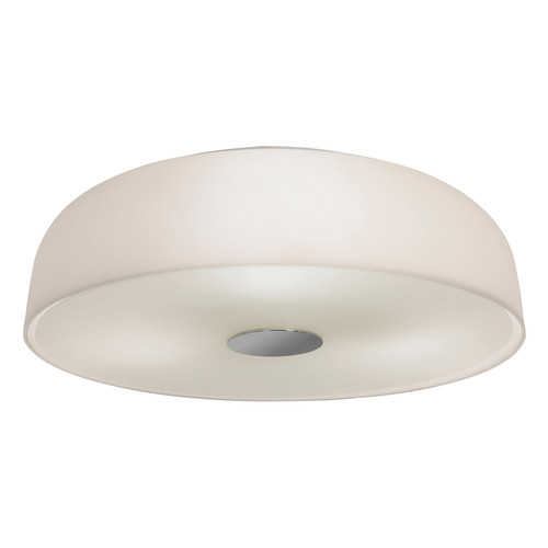 Syros Flush Ceiling Light IP44 3x40W White