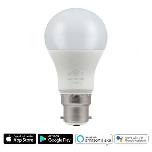 LED Smart GLS RGBW BC 240V Light Bulb 8.5W RGB Warm White 3000K