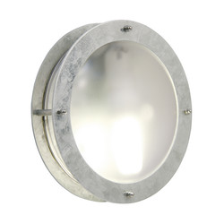 Malte Galvanized Wall Light Silver 60W