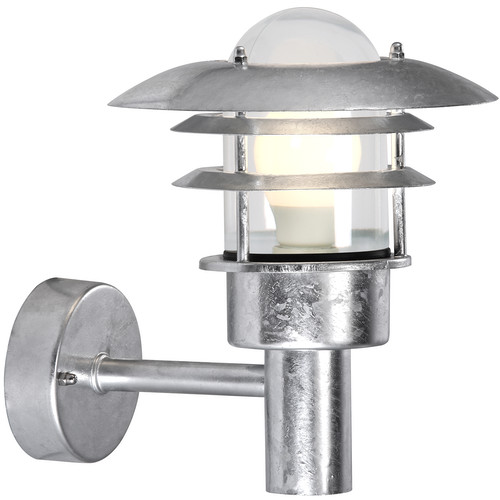 Lonstrup Outdoor Garden Wall Light 240V 60W Galvanized Steel