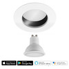 Elegant Fire-Rated Fixed Bathroom Downlight GU10 RGB Tunable White Smart LED 5W (=50W) RGBW 2700-6500K