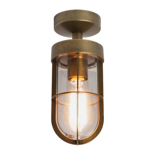 Cabin Exterior Ceiling Light 60W Antique Brass
