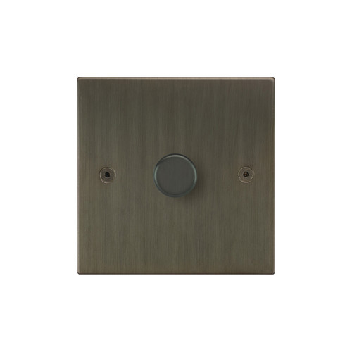 Horizon Square Dimmer Switch 1 gang 400W intermediate Jordan Bronze