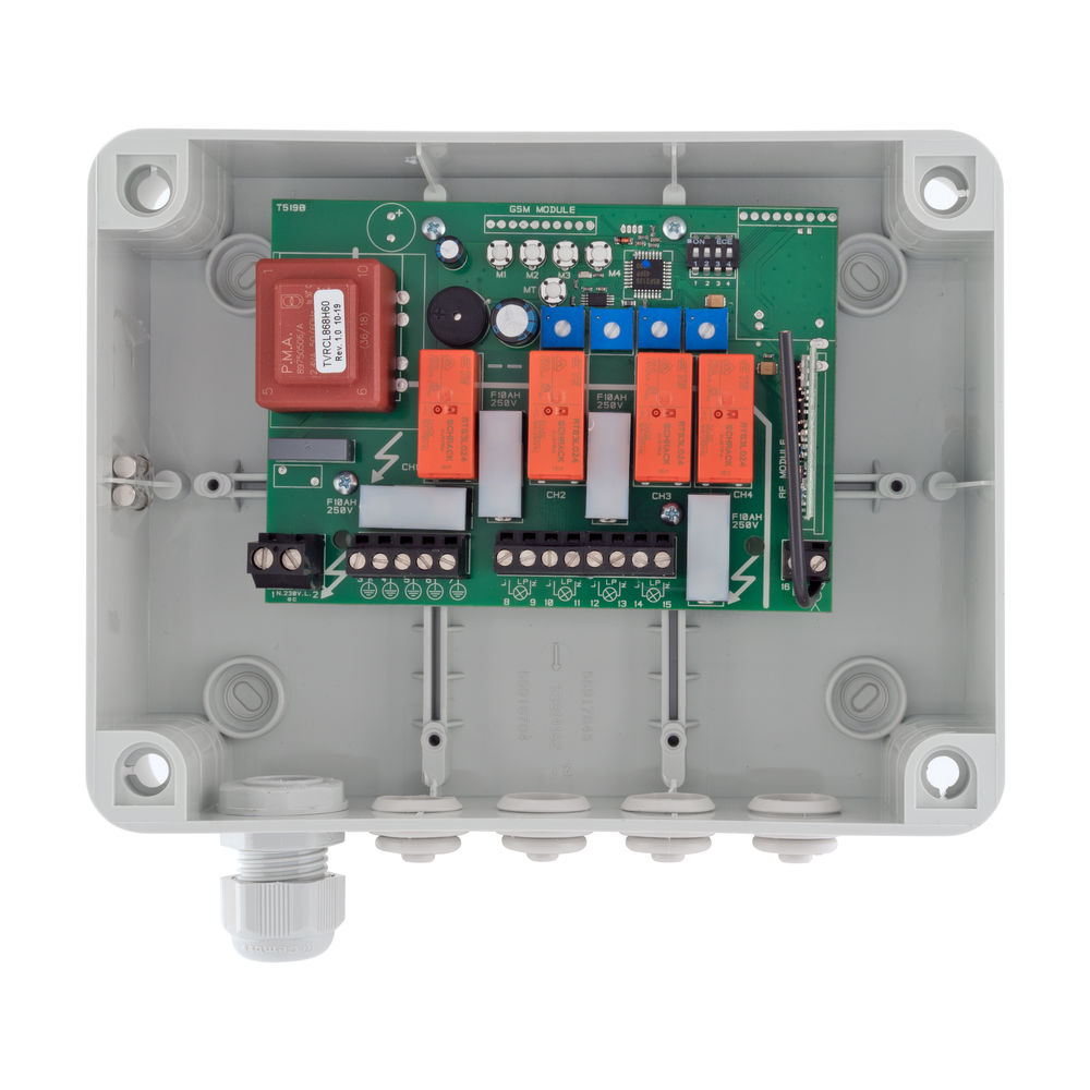 Wise Box Receiver Time Clock Kit 4 Channel, 5 Amps / Circuit