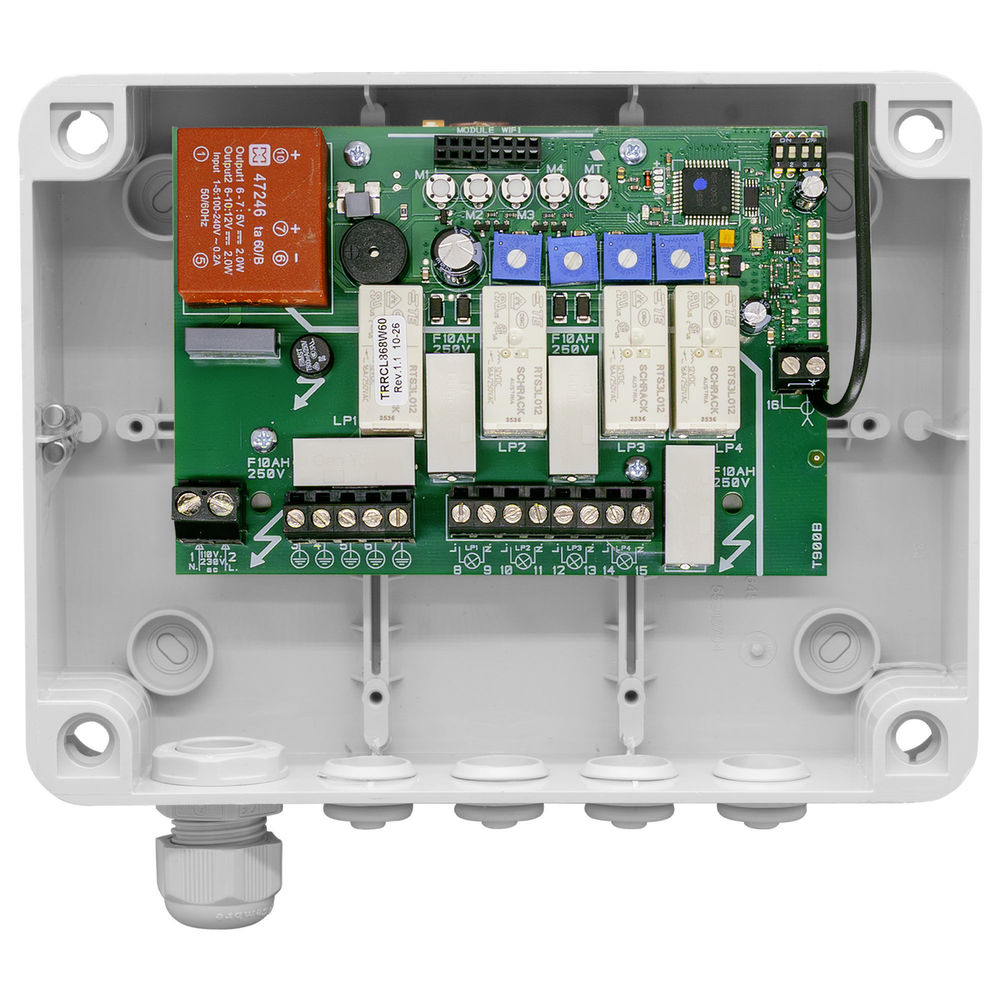 Wise Box Time Clock Kit includes Keypad, Key Fob & Time Clock 4 Channel, 5 Amps / Circuit