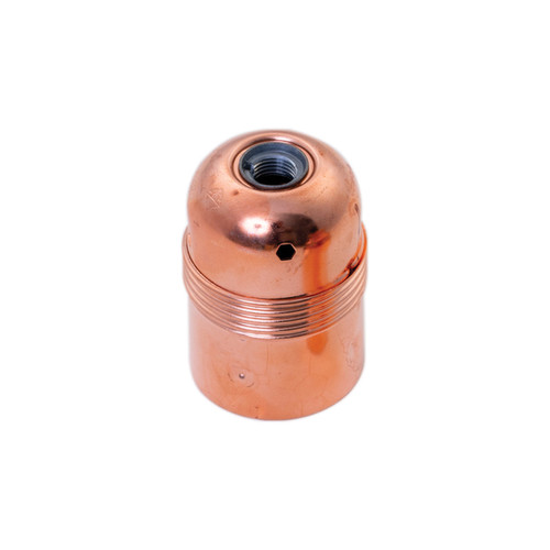E27 Plain Copper Lampholder Copper
