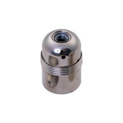 E27 Plain Nickel Lampholder Nickel
