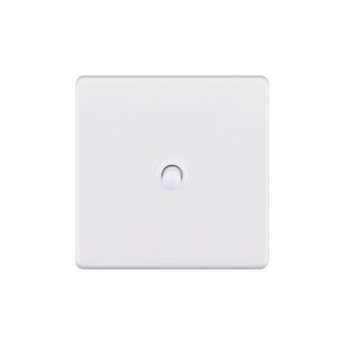 Dolly Switch Screwless 1 gang 2 way Matt White