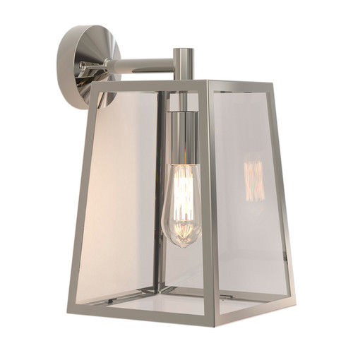 Calvi Outdoor Garden Wall Light 240V 60W Polished Nickel
