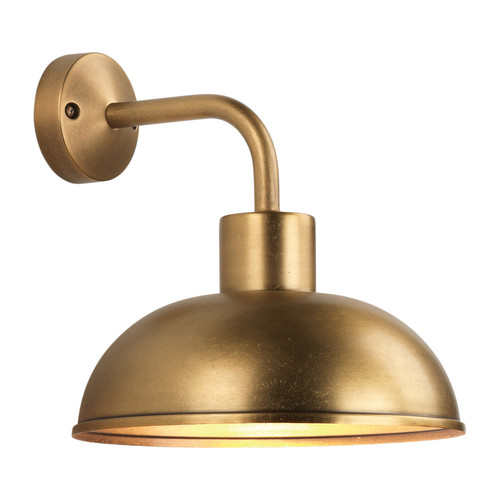 Stornoway Coastal Exterior Wall Light Coastal Brass 40W