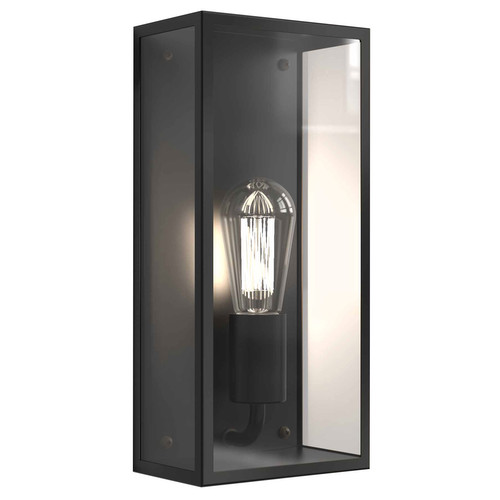 Messina 160 II Outdoor Garden Wall Light 240V 12W Textured Black