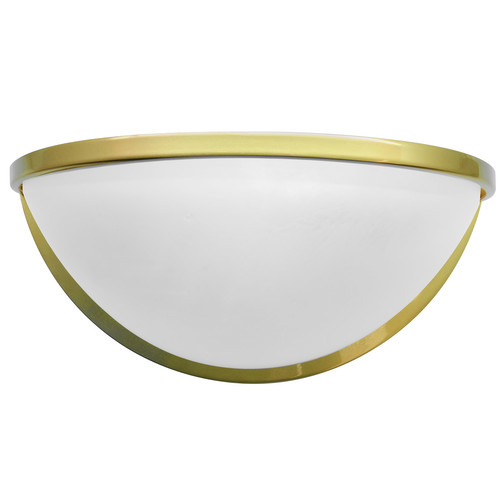 Libra 24 Frosted Glass Wall Light 240V 150W Gold