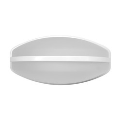 Gigo 23 Frosted Glass Wall Light 240V 100W White