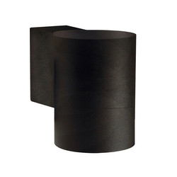 Tin Maxi Outdoor Garden Pillar Wall Light Black 35W