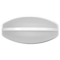 Gigo Maxi 30 Frosted Glass Wall Light 240V 150W White