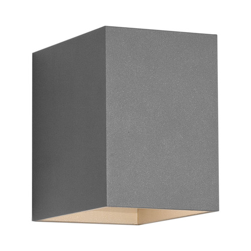 Oslo 100 LED Down Outdoor Garden Wall Light 240V Textured Grey 3.8W