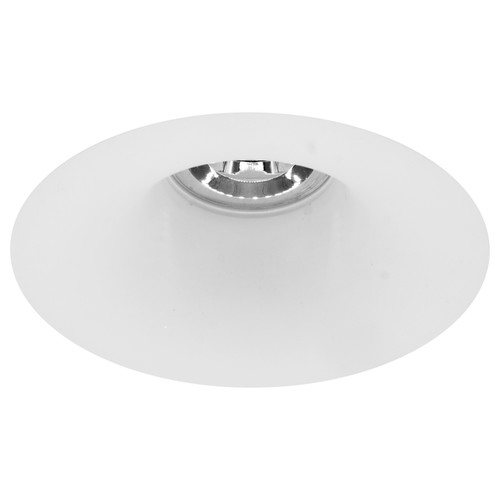Gypsum Plaster Trimless Round Soft Edge Fire-Rated Downlight GU10 240V White 50W