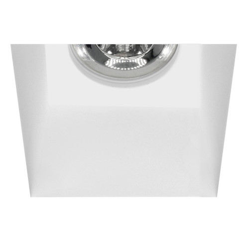 Gypsum Plaster Trimless Square Fire-Rated Downlight GU10 240V White 50W