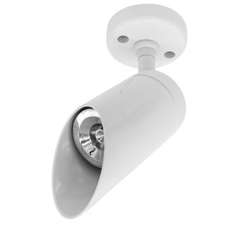 Tube Spotlight 45° Angle Hood GU10 240V 35W White