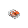 WAGO 2-Way Compact Lever Splicing Terminal Connector (0.2-4 mm²) Clear