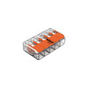 WAGO 5-Way Compact Lever Splicing Terminal Connector (0.2-4 mm²) Clear