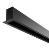 Slim Duet System Trimmed Recessed Track 24V Black 1500mm