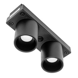 Slim Duet System LED Double Downlight 35° Black 4.6W 3000K Warm White