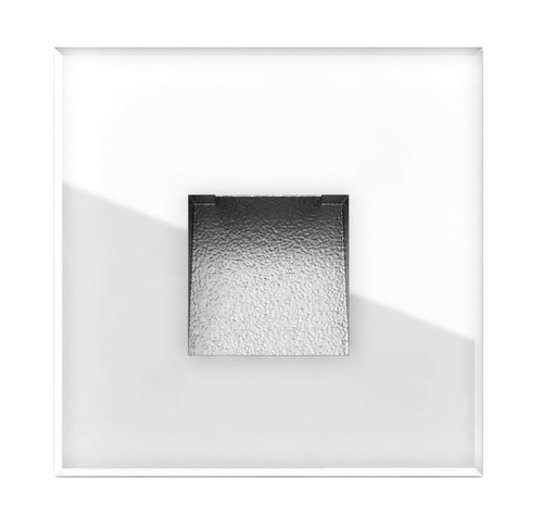 Glass LED Outdoor Low Level Wall Light 1.5W White 3000K Warm White