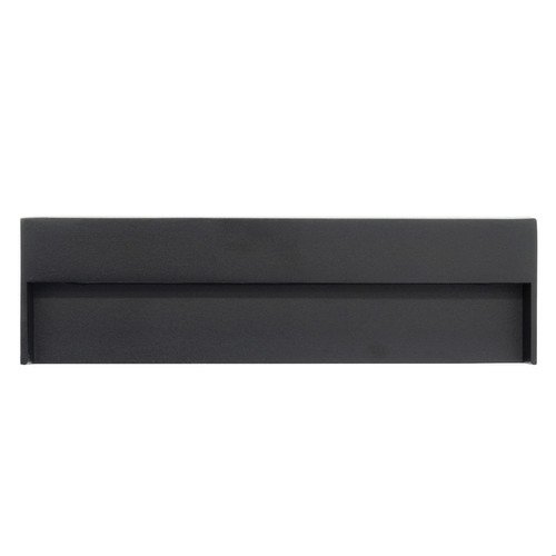 Recessed LED Slim Wall Light 8W Black 3000K Warm White