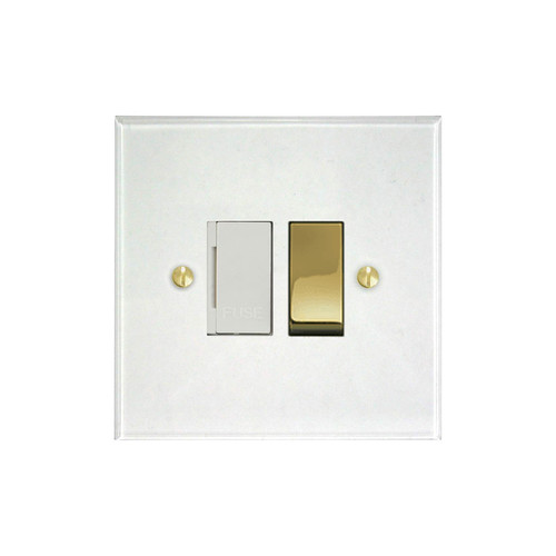 Prism Fuse Spur 1 gang 13 amp switch fuse spur Clear Perspex